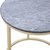 Lampe d\\\'appoint ronde de table D50 cm - Marbre gris / Laiton