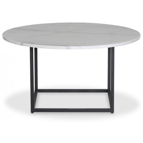 Dexter runt soffbord Ø85 cm - Metall / Vit marmor sten Dexter runt soffbord Ø85 cm - Metall / Vit marmor sten