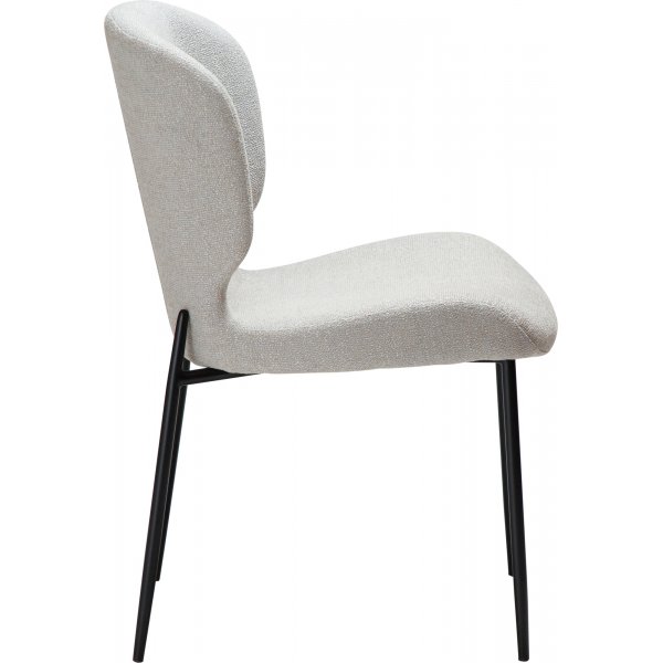 Chaise de salle à manger Glory - Cachemire bouclé/noir Chaise de salle à manger Glory - Cachemire bouclé/noir