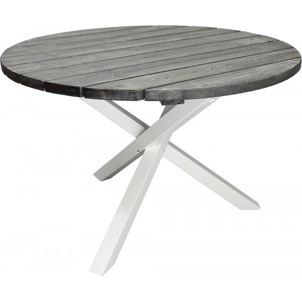 Scottsdale eettafel 112 cm - Shabby Chic Grijs/Wit