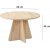 Table basse champignon 60 cm - Travertin