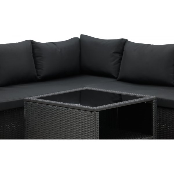 Haiti hörnsoffgrupp - Svart Haiti hörnsoffgrupp - Svart