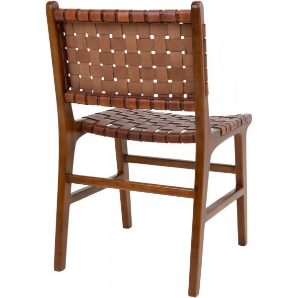 Perugia Eetkamerstoel - Bruin/teak