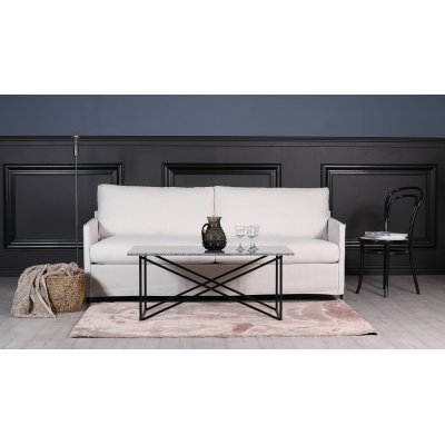 Depart 3-sits soffa med avtagbar kldsel - Ljusbeige (Linnetyg)