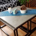 Kundbild Thorborg soffbord set 80x80 | 73x38 cm - Betong