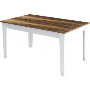 Table  manger Milan 145 x 88 cm - Noyer/blanc