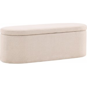 Pouf Potenza - Blanc cass