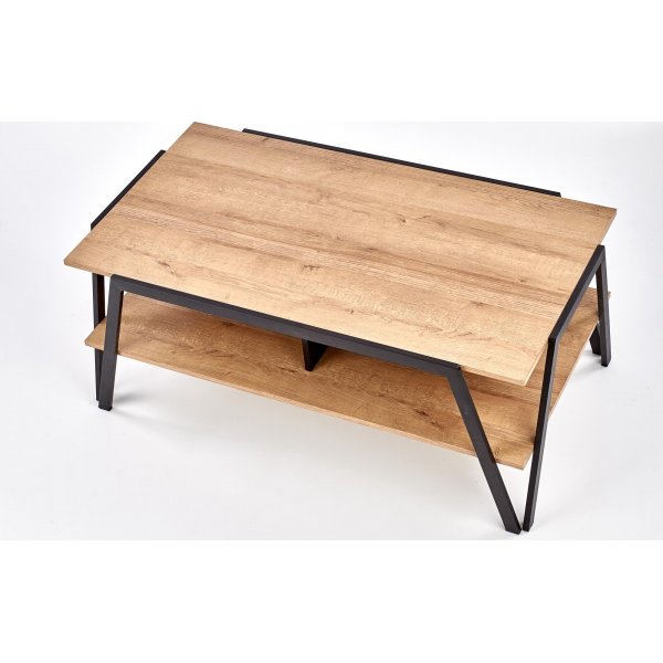 Table basse Pavia 113x 63 cm - Chne/noir
