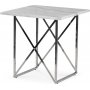 Paladium Lampbord 55 x 55 cm - Krom / Ljus marmor