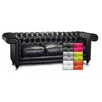 Chesterfield Manchester 3-sits tygsoffa - valfri färg! Chesterfield Manchester 3-sits tygsoffa - valfri färg!