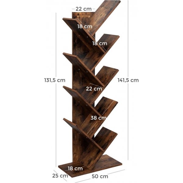 Bibliothèque Ismael - Marron Bibliothèque Ismael - Marron