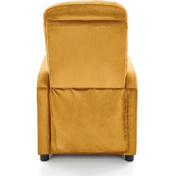 Gunvor reclinerftlj i gul sammet