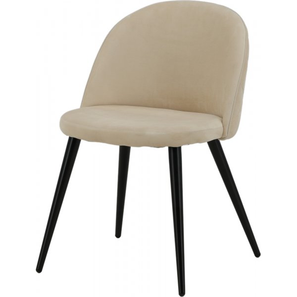 Alice matstol - Beige sammet