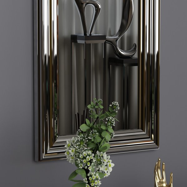 Miroir mural Boss - Argent Miroir mural Boss - Argent