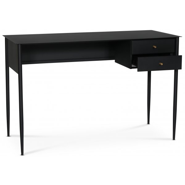 Flash skrivbord 120x50 cm - Svart / Mässing Flash skrivbord 120x50 cm - Svart / Mässing