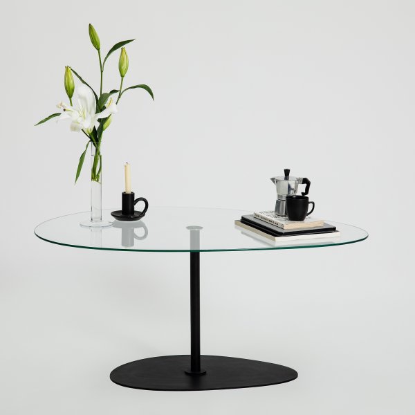 Table basse Porto 90 x 60 cm - Noir