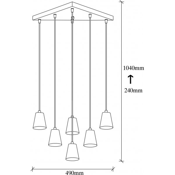 Tess taklampa 6471 - Svart Tess taklampa 6471 - Svart