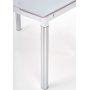 Aldona matbord 96-142 cm - Vit/krom