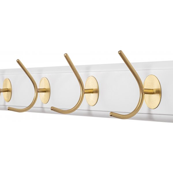 Demandu kroklist 100 cm - Vit/guld Demandu kroklist 100 cm - Vit/guld