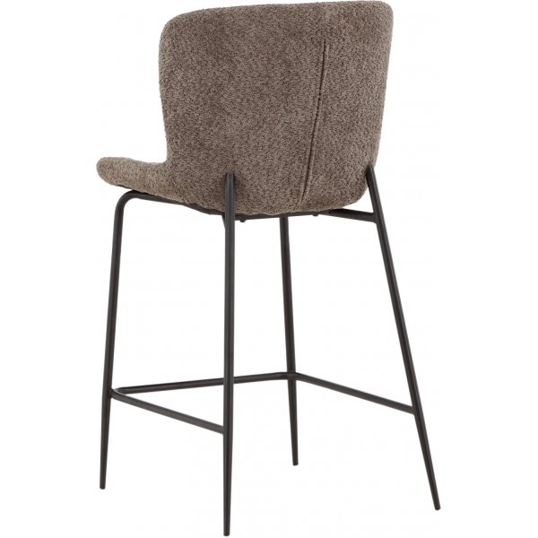 Tabouret de bar Modesto - Boucle marron