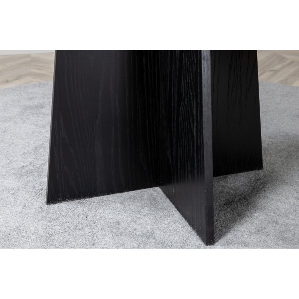 Bootcut eettafel 110 cm - Zwart
