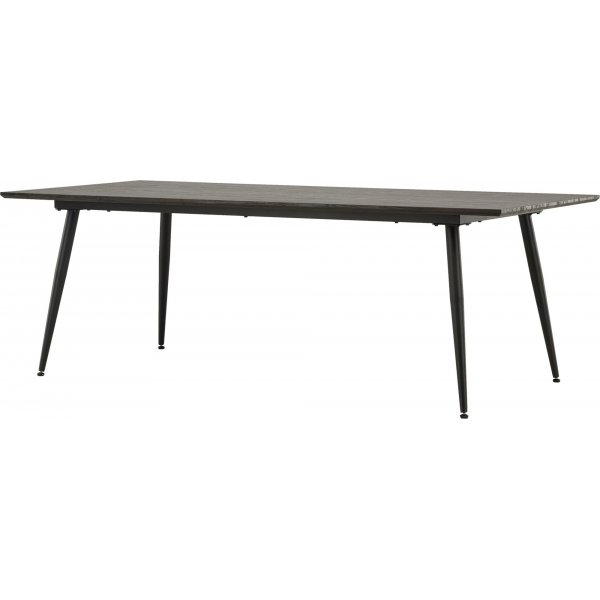 Keholmen matbord 220 x 100 cm - Svart/Brun