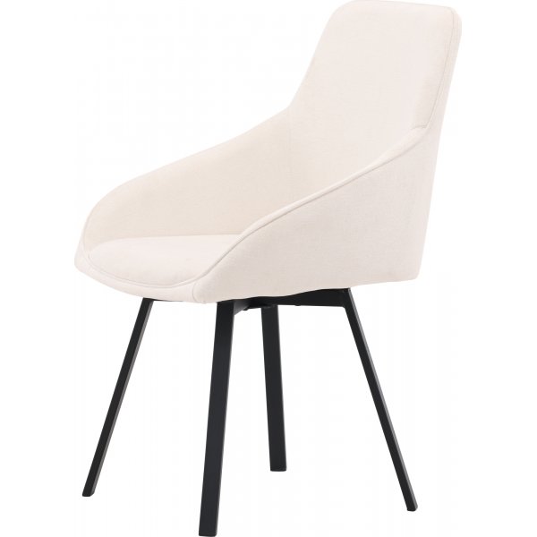 Chaise de salle à manger Rosie - Beige/noir Chaise de salle à manger Rosie - Beige/noir