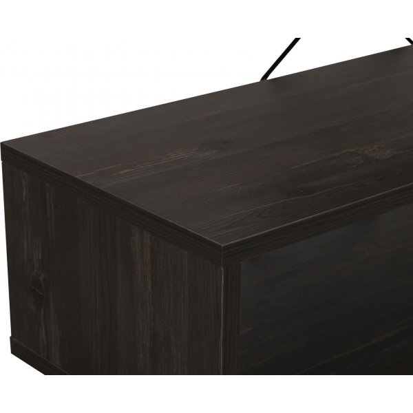 Banc multimédia Zigzag - Brun foncé Banc multimédia Zigzag - Brun foncé