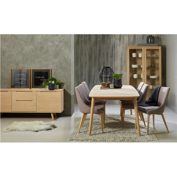 Nordli Vitrinskåp - Vitoljad Ek Nordli Vitrinskåp - Vitoljad Ek