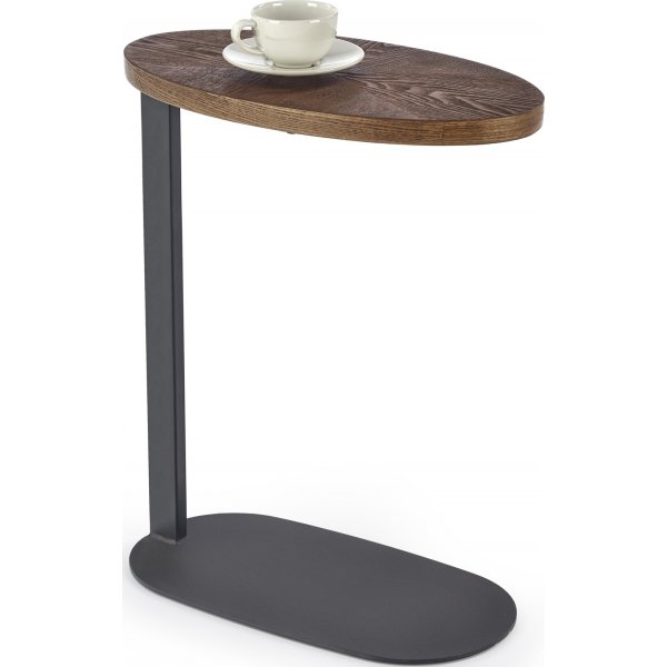 Table d\\\'appoint Delphi 48 x 26 cm - Noyer/noir Table d\\\'appoint Delphi 48 x 26 cm - Noyer/noir