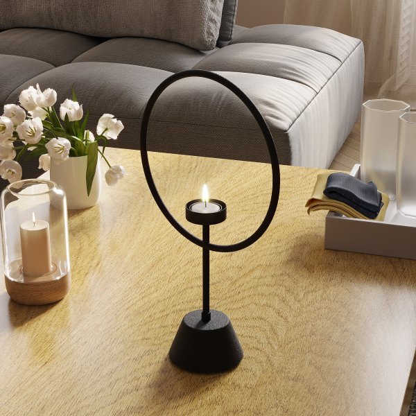 Bougeoir Cairos - Noir Bougeoir Cairos - Noir