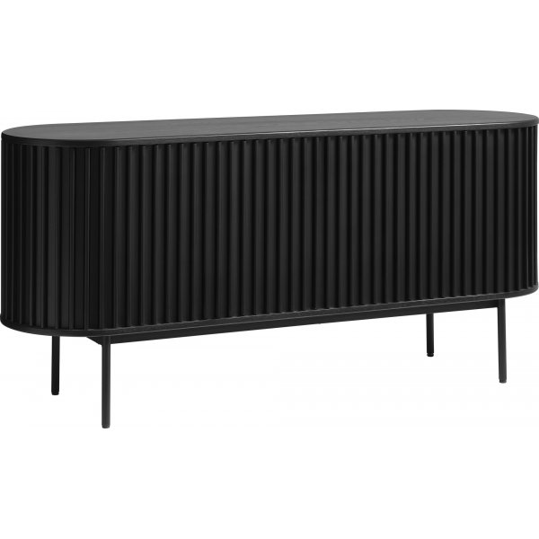 Buffet Sierra en chêne teinté noir avec portes à volets Buffet Sierra en chêne teinté noir avec portes à volets