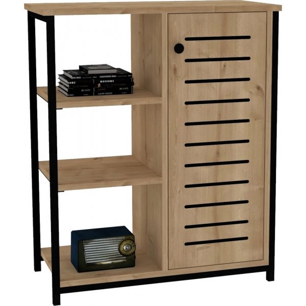 Bibliothque Iben - Chne saphir/noir