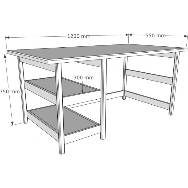 City skrivbord 120x55 cm - Valn�t