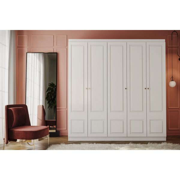 Armoire Inci 175 x 50 x 210 cm - Blanc Armoire Inci 175 x 50 x 210 cm - Blanc