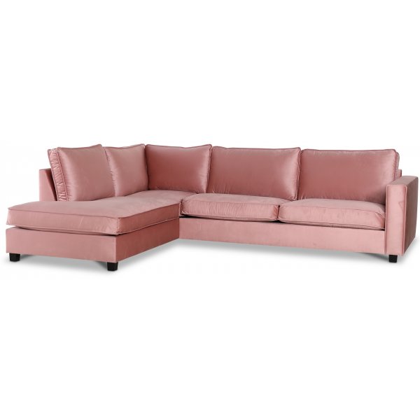 Brandy Loungesoffa öppetavslut vänster - Dusty pink (Sammet) Brandy Loungesoffa öppetavslut vänster - Dusty pink (Sammet)