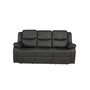 Mozart 3-sits Reclinersoffa - Svart PU