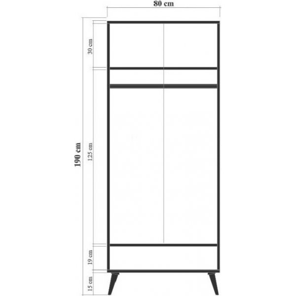 Armoire City Colorblock - Beige