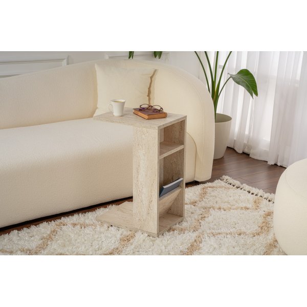 Filinta sidobord - Travertin