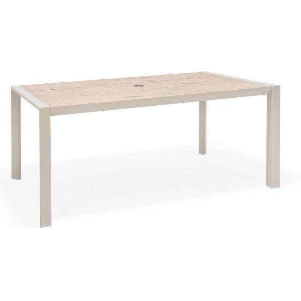 Urbanite matgrupp med matbord 160 cm och 4 st stapelbara matstolar - Beige Urbanite matgrupp med matbord 160 cm och 4 st stapelbara matstolar - Beige