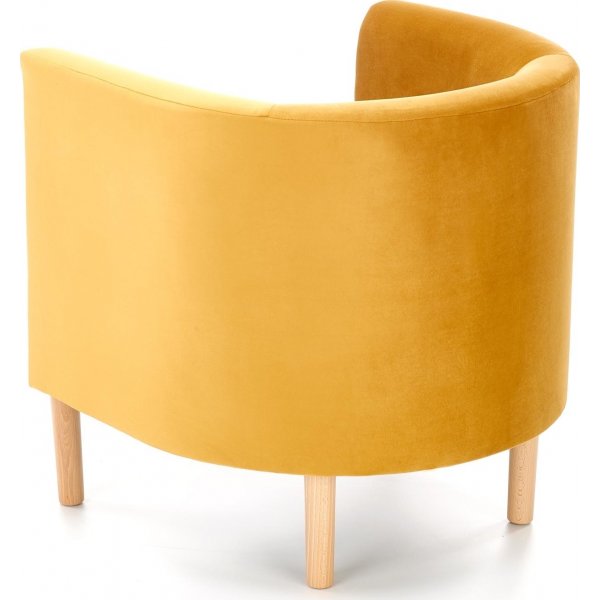 Fauteuil Seal - Velours jaune Fauteuil Seal - Velours jaune
