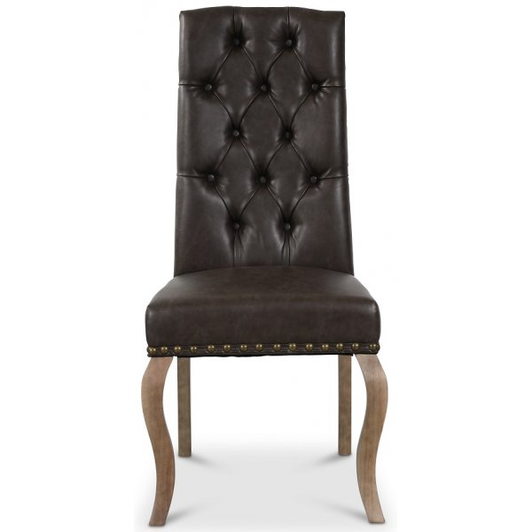 Nottredam matstol - Mrkbrun PU