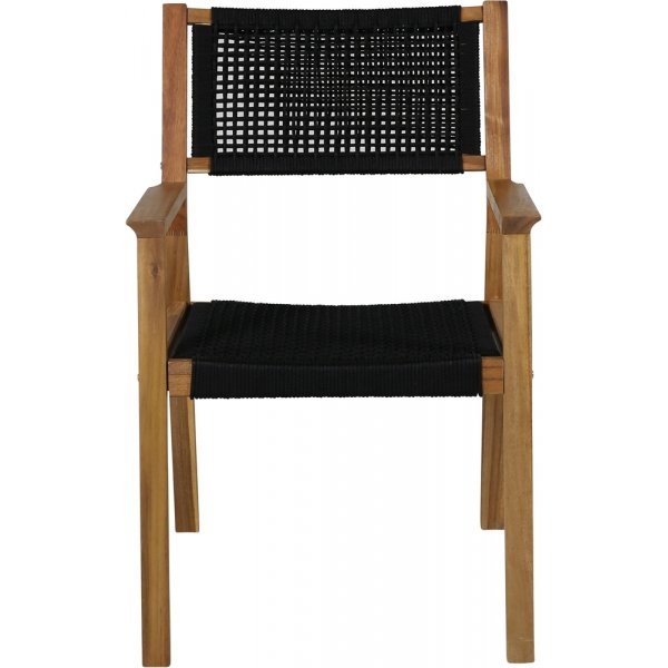 Chaise de salle à manger Little John - Noir/Naturel Chaise de salle à manger Little John - Noir/Naturel