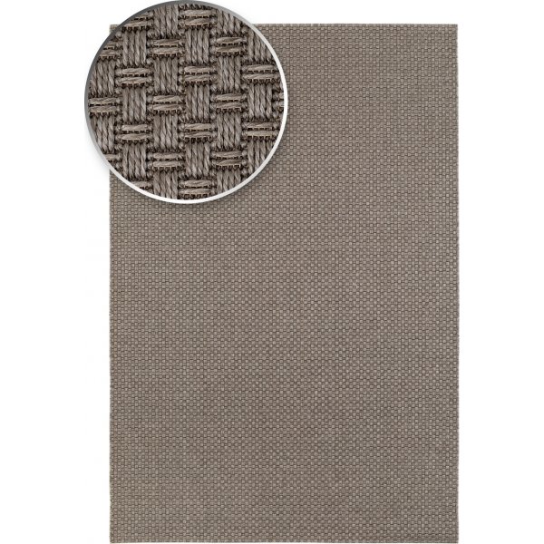 Pampero plat geweven vloerkleed Grijs