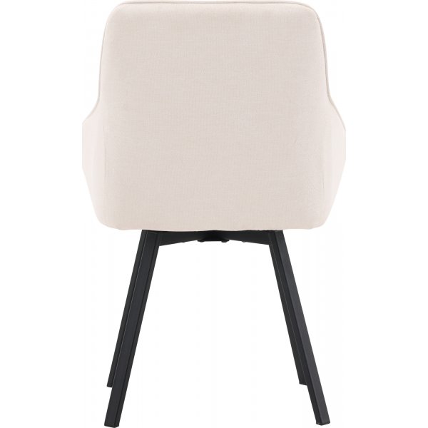 Chaise de salle à manger Rosie - Beige/noir Chaise de salle à manger Rosie - Beige/noir