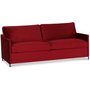 Petit 3-sits soffa loose cover - Rd (sammet)