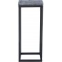 Accent piedestal 27 - Gr marmor / Svart underrede