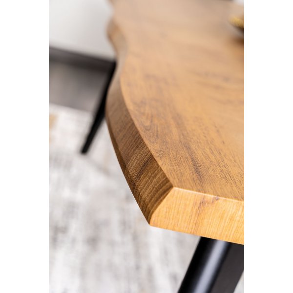 Table  manger Fresno 150-210 cm - Chne artisanal/noir