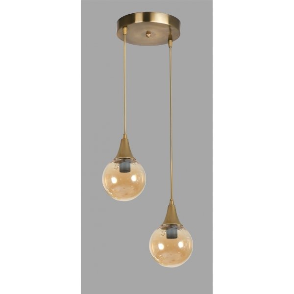 Plafonnier Afra - Ambre/or Plafonnier Afra - Ambre/or