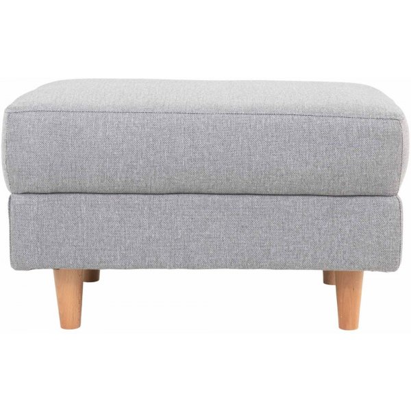 Bologna Sittpuff - Ljusgrå/bok Bologna Sittpuff - Ljusgrå/bok